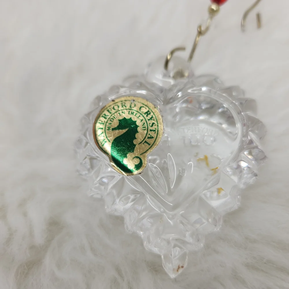 Waterford Crystal Our First Christmas Heart Shape Ornament